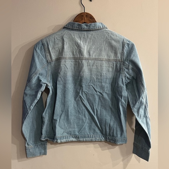 BAILEY’S BLOSSOMS Women’s Light Wash Denim Jacket Size S NEW - Picture 2 of 4